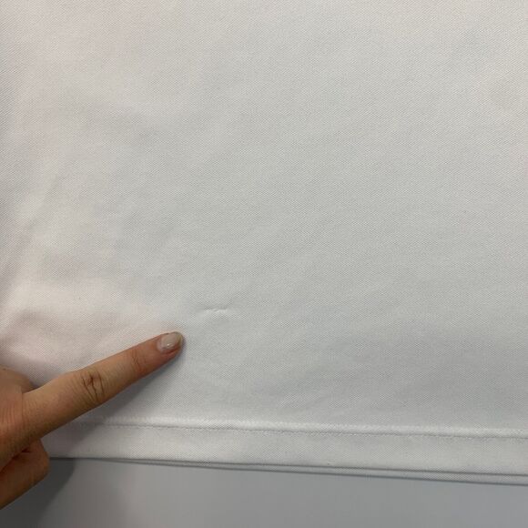 Nike Golf Shirt Mens M Medium White Dri FIT Micro Pique 2.0 Polo Short Sleeve - Picture 6 of 13